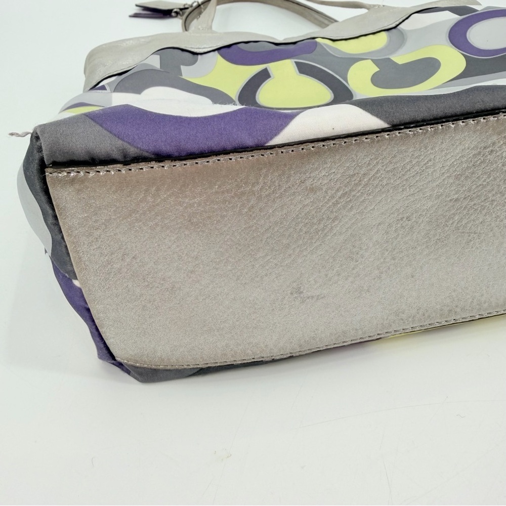 Coach Y2K OP Art Julia Tote Shoulder Bag FLAWS - Picture 9 of 13